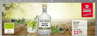 Selgros Bio Duke Dry Gin Angebot