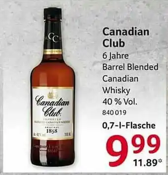 Selgros Canadian Club Angebot