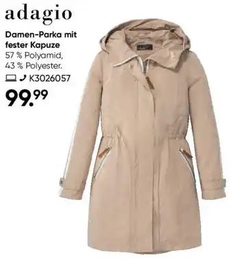 Galeria Adagio Damen Parka mit fester Kapuze Angebot