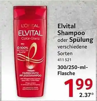 Selgros Elvital Shampoo Oder Spülung Angebot