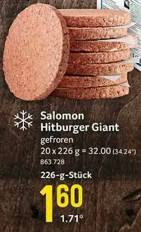 Selgros Salomon Hitburger Giant Angebot