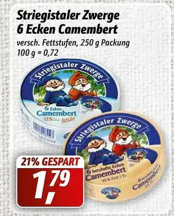 Simmel Striegistaler Zwerge 6 Ecken Camembert Angebot