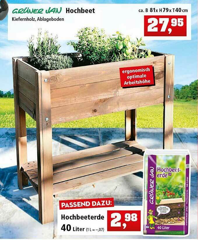 Grüner Jan Hochbeeterde Angebot bei Thomas Philipps