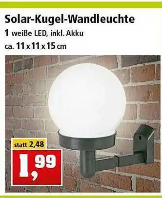 Thomas Philipps Solar-kugel-wandleuchte Angebot