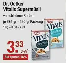 V Markt Dr Oetker Vitalis Supermüsli Angebot