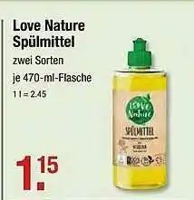 V Markt Love Natura Spülmittel Angebot