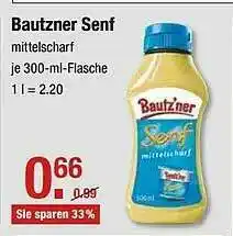 V Markt Bautzner Senf Angebot