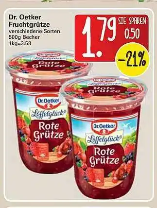 WEZ Dr Oetker Fruchtgrütze Angebot