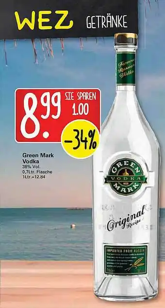 WEZ Green Mark Vodka Angebot