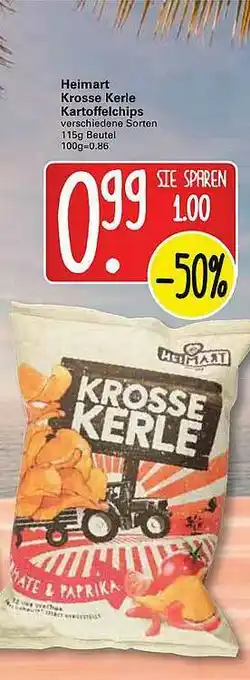 WEZ Heimart Krosse Kerle Kartoffelchips Angebot