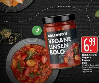 WEZ Holland's Vegane Linsen Bolo Angebot