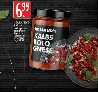 WEZ Holland's Kalbs Bolognese Angebot