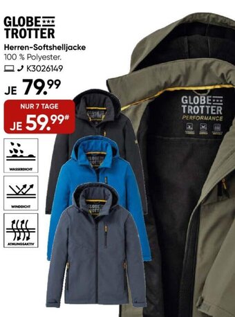 Galeria Globe Trotter Herren Softshelljacke Angebot