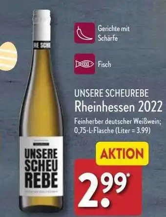 Aldi Nord Unsere scheurebe rheinhessen 2022 Angebot