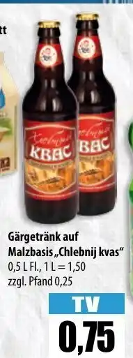 Mix Markt Gärgetränk auf Malzbasis,,Chlebnij kvas" 0,5L Angebot