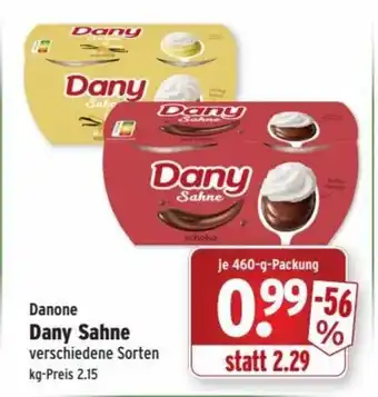 Wasgau Danone Dany sahne 460-G Angebot