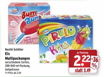Wasgau Nestle scholler eis multipackungen Angebot