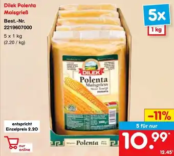 Netto Marken-Discount Dilek Polenta Maisgrieß 5 x 1 kg Angebot