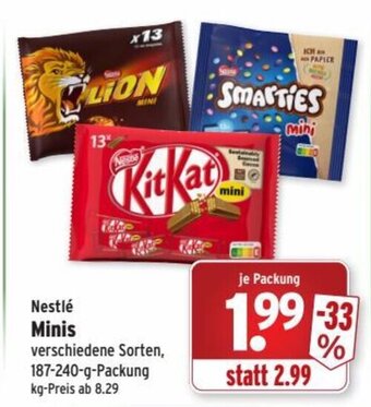 Wasgau Nestle minis Angebot