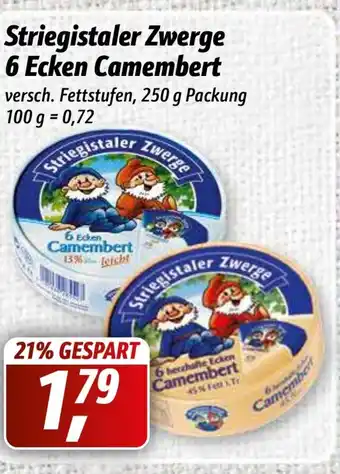 Simmel Striegistaler Zwerge 6 Ecken Camembert 250g Angebot