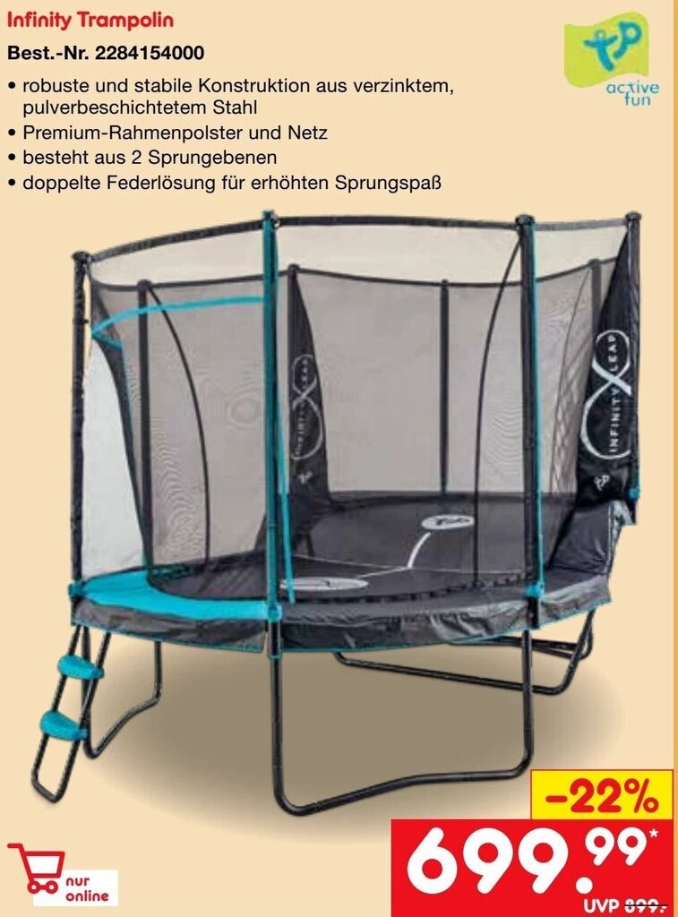 Active Fun Infinity Trampolin Angebot bei Netto MarkenDiscount