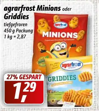 Simmel Agrarfrost Minions oder Griddies 450g Angebot