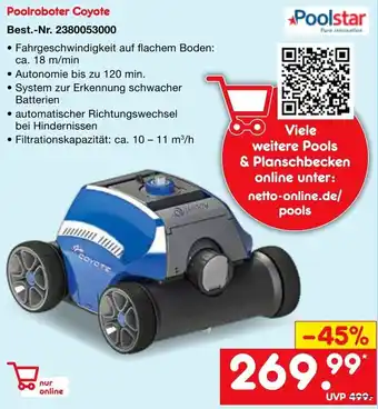 Netto Marken-Discount Poolstar Poolroboter Coyote Angebot