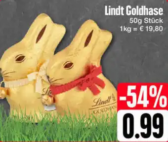 Edeka Lindt Goldhase 50 g Stück Angebot