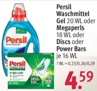 Rossmann Persil Waschmittel Gel 20 WL oder Megaperls 18 WL oder Discs oder Power Bars 16 WL Angebot