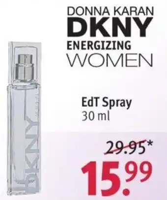 Rossmann Donna Karan DKNY Energizing Women EdT Spray 30 ml Angebot