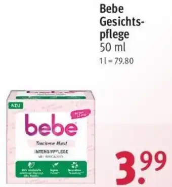 Rossmann Bebe Gesichtspflege 50 ml Angebot