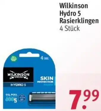 Rossmann Wilkinson Hydro 5 Rasierklingen 4 Stück Angebot