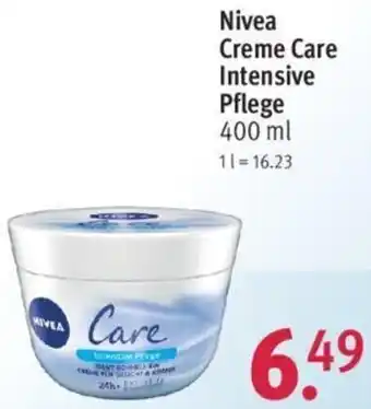 Rossmann Nivea Creme Care Intensive Pflege 400 ml Angebot