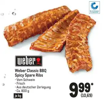 METRO Weber Classic BBQ Spicy Spare Ribs 1kg Angebot