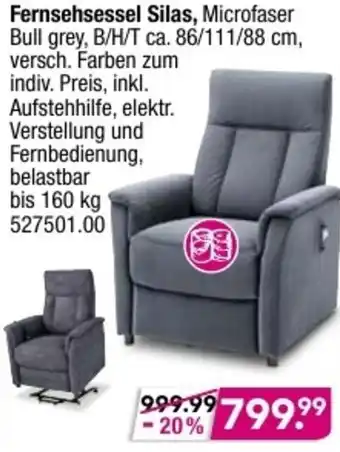 Möbel Boss Fernsehsessel Silas Angebot