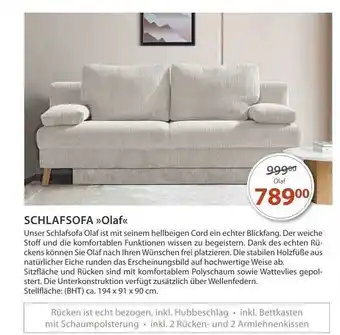 Knutzen Wohnen Schlafsofa olaf Angebot