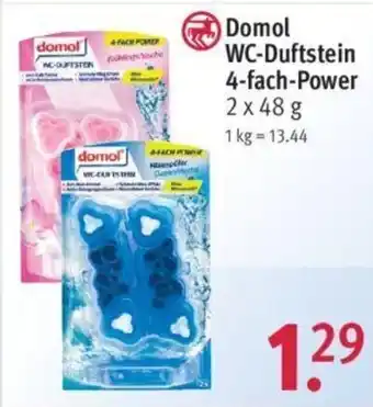 Rossmann Domol WC-Duftsteine 4 fach Power 2 x 48 g Angebot