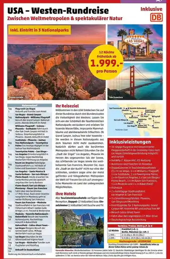 Penny Reisen Usa - westen-rundreise Angebot