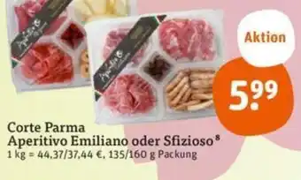 tegut Corte Parma Aperitivo Emiliano oder Sfizioso 135/160 Packung Angebot