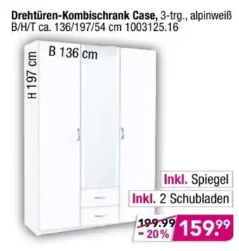 Möbel Boss Drehtüren Kombischrank Case Angebot