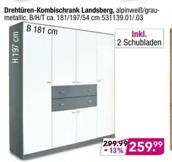 Möbel Boss Drehtüren Kombischrank Landsberg Angebot