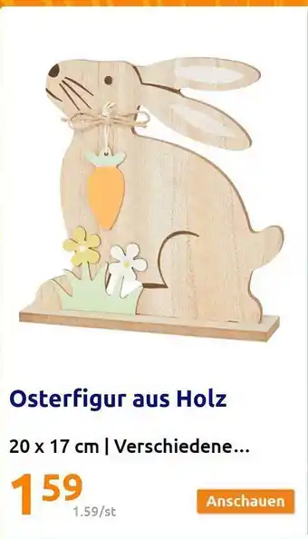 Action Osterfigur aus holz Angebot