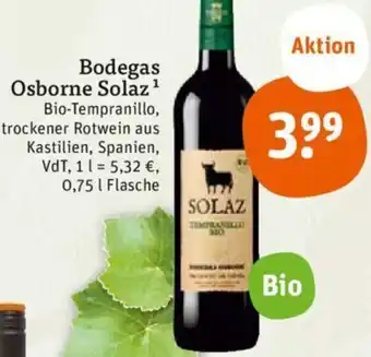 tegut Bodegas Osborne Solaz 0,75 L Flasche Angebot