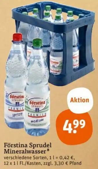 tegut Förstina Sprudel Mineralwasser 12x1 L Angebot