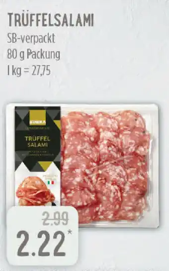 Edeka Edeka Genussmomente Trüffelsalami 80 g Packung Angebot