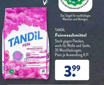 Aldi Süd Tandil feinwaschmittel Angebot