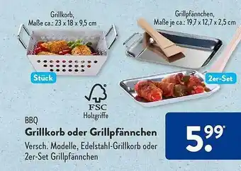 Aldi Süd Bbq grillkorb oder grillpfännchen Angebot