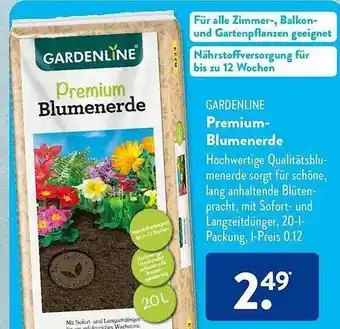 Aldi Süd Gardenline premium-blumenerde Angebot