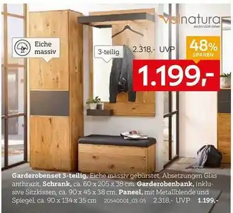 XXXLutz Valnatura garderobenset 3tlg Angebot