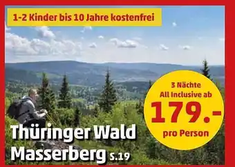 Penny Reisen Thüringer wald masserberg Angebot